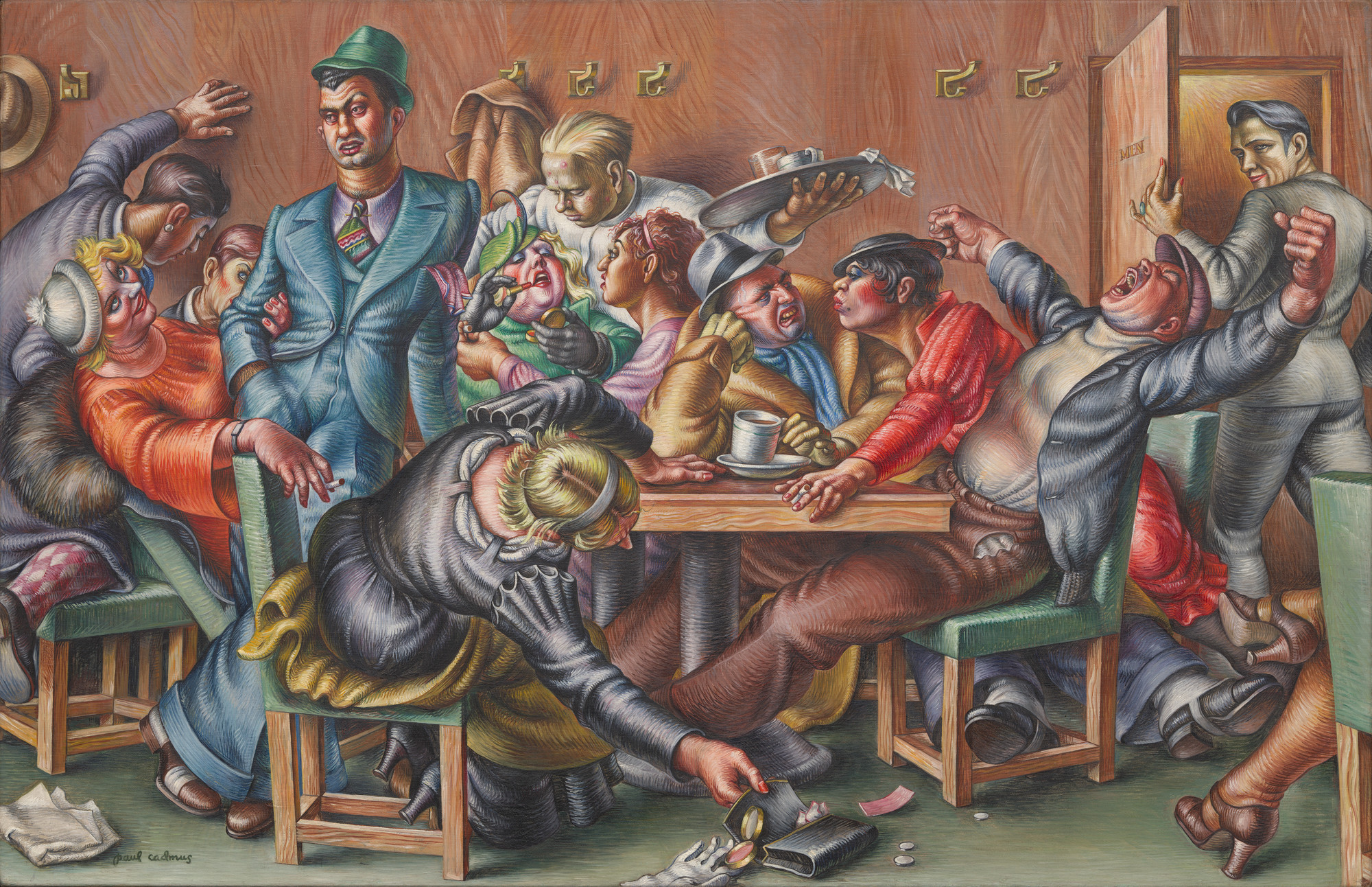 Paul Cadmus. Greenwich Village Cafeteria. 1934