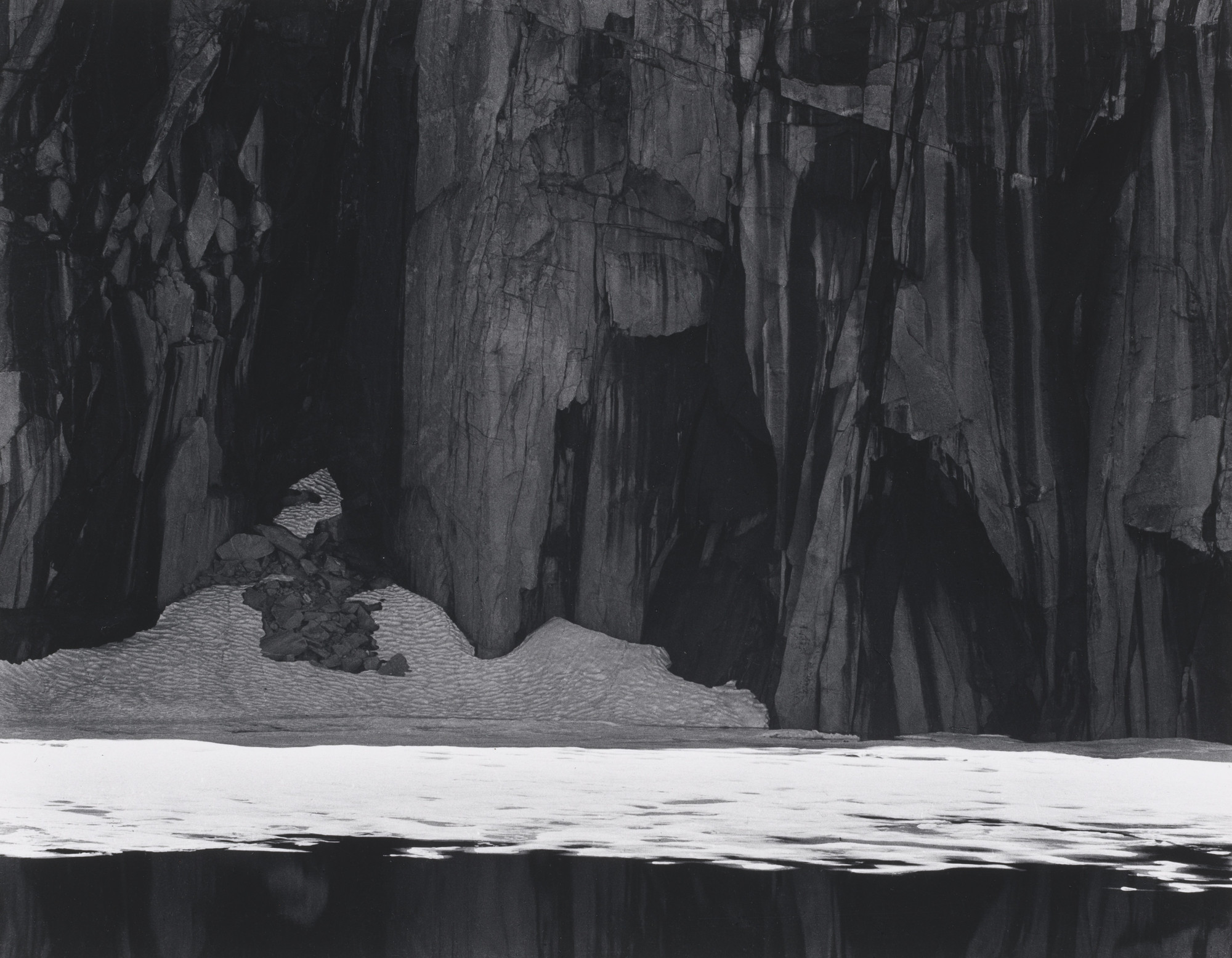 Ansel Adams. Ice and Cliffs, Kaweah Gap, California