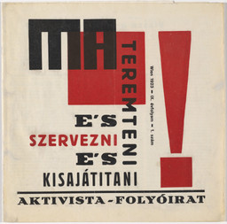 Lajos Kassák. Ma: Aktivista-Folyóirat, Volume IX, no. 1. 1923