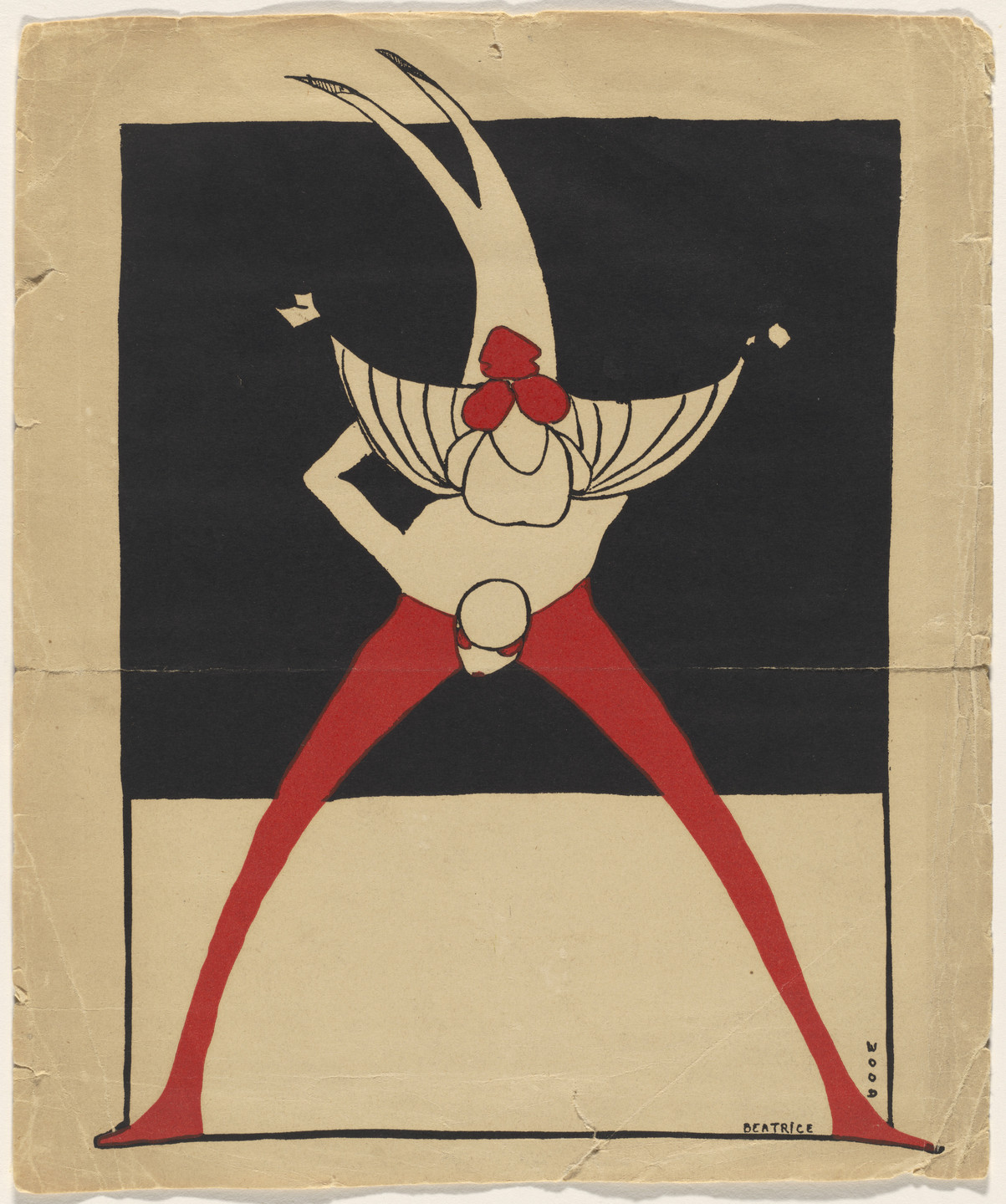 Beatrice Wood. Untitled (Dancers or Acrobats). 1917