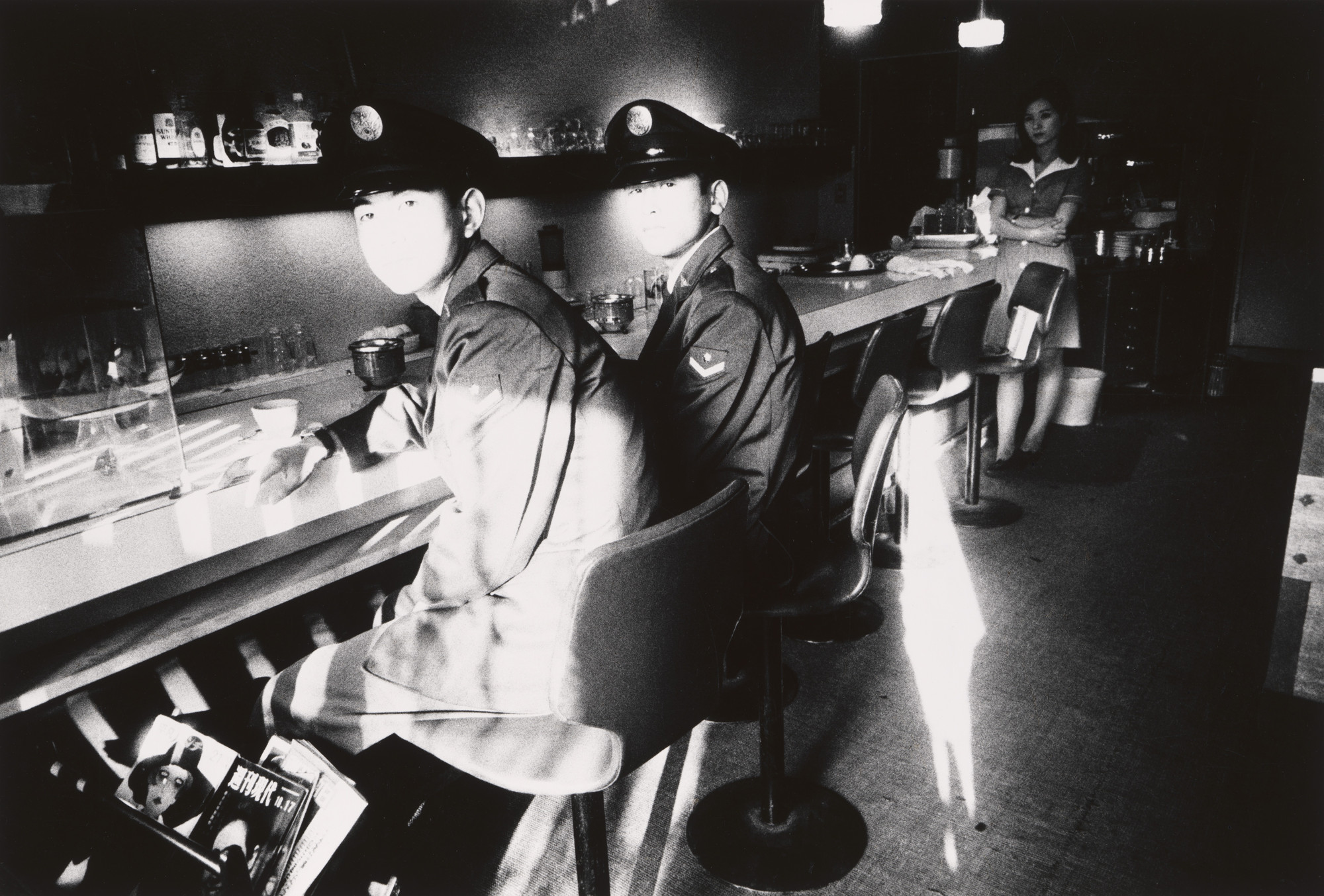 Daido Moriyama. Soldiers, Hamamatsu. 1968