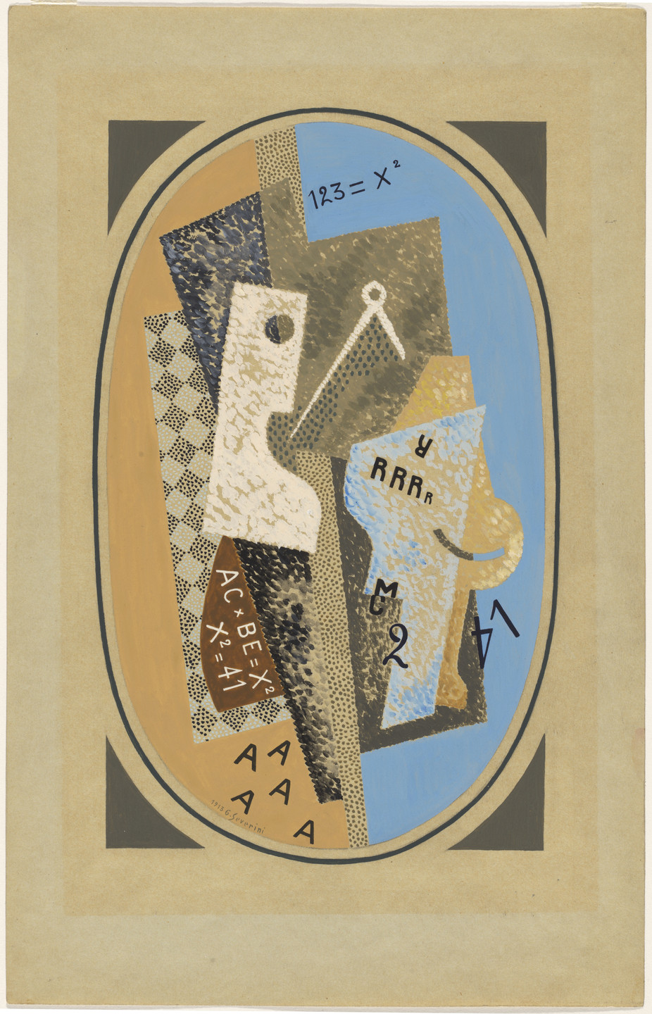 Gino Severini. Oval Composition. 1913