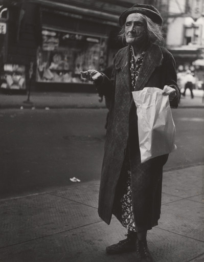 Lisette Model. Old Woman, Orchard Street. 1942