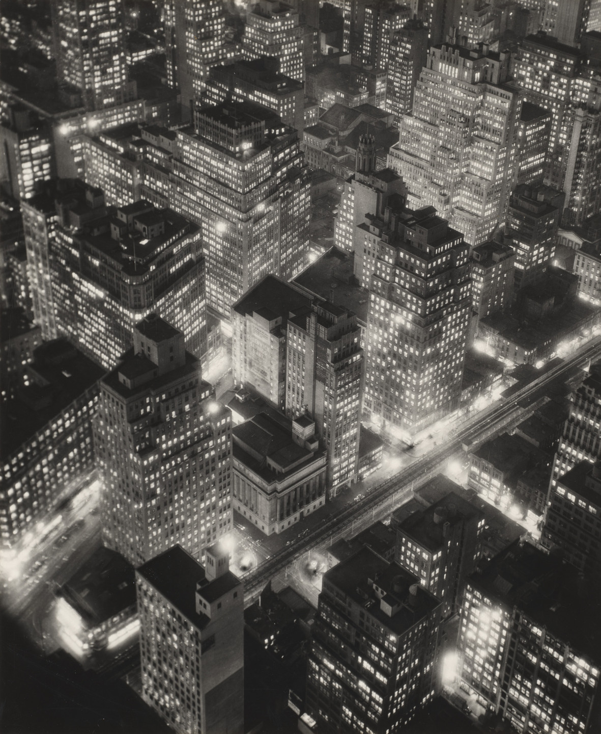 Berenice Abbott. New York at Night. c. 1933
