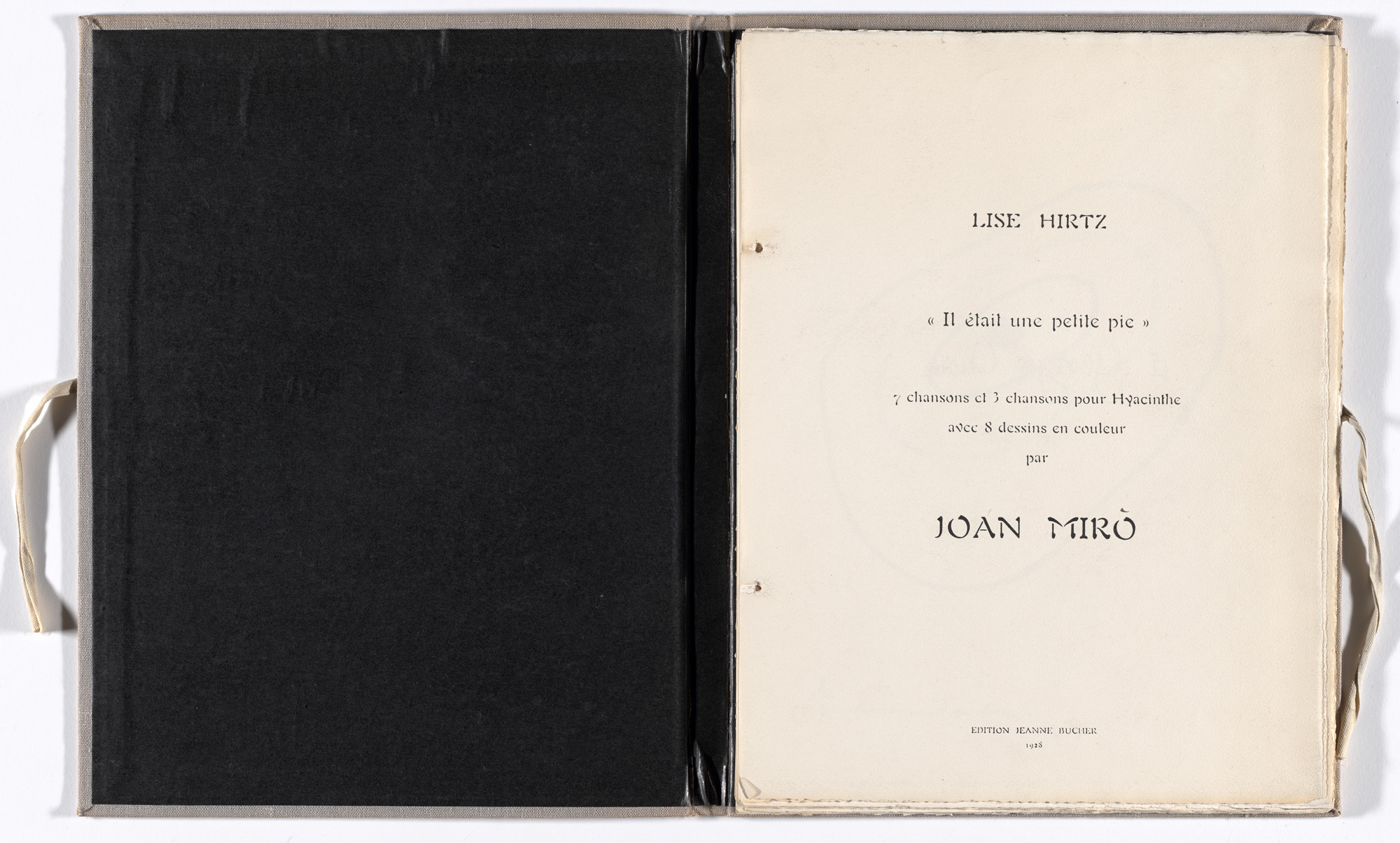 Joan Miró. Il était une petite pie (Once There Was a Little Magpie). 1927–28, published 1928