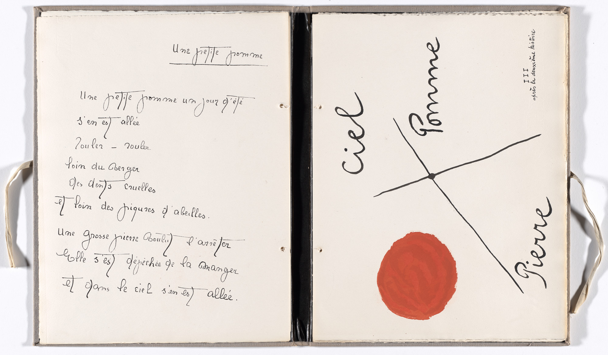 Joan Miró. Plate (folio 6) from Il était une petite pie (Once There Was a Little Magpie). 1927–28, published 1928