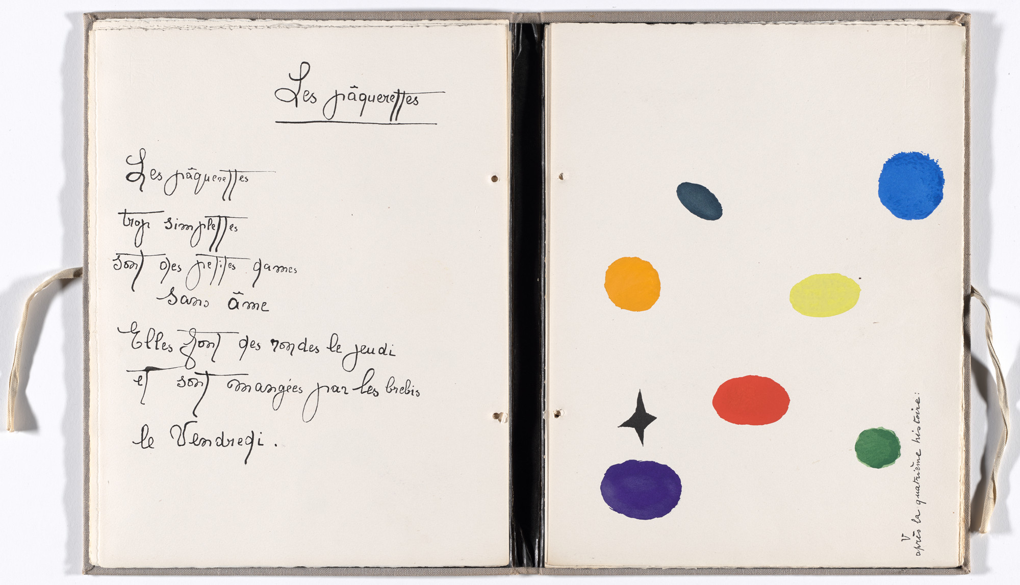 Joan Miró. Plate (folio10) from Il était une petite pie (Once There Was a Little Magpie)