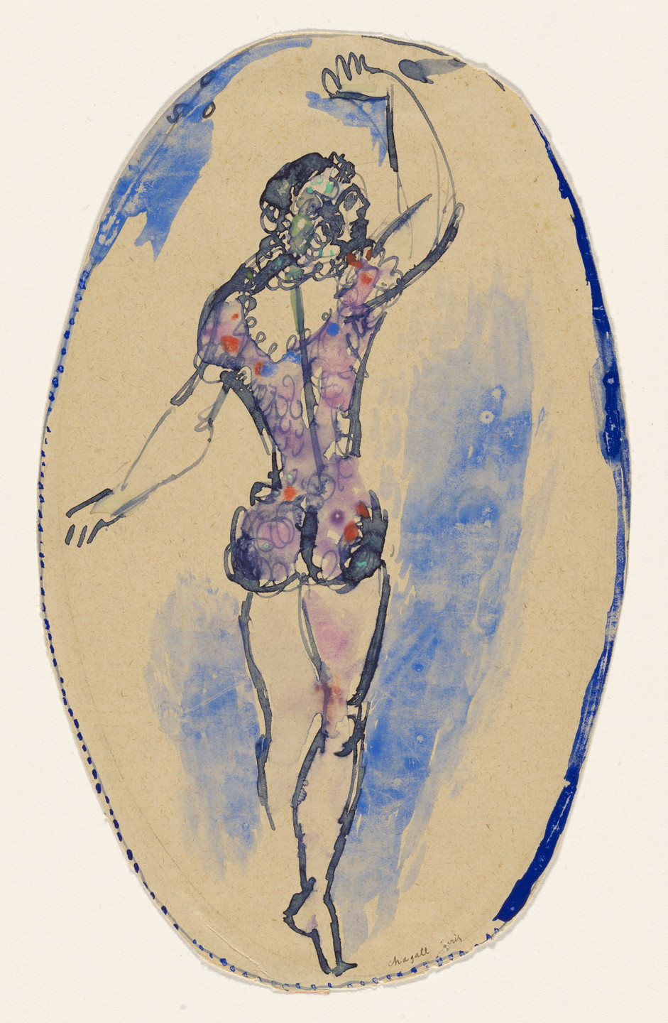 Marc Chagall. Vaslaw Nijinsky. (1911)
