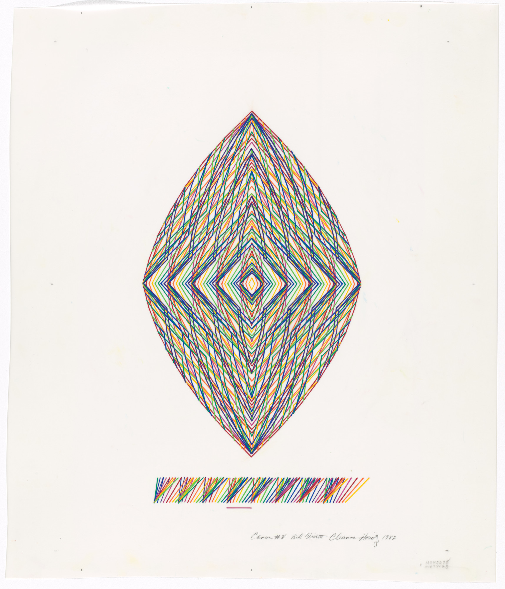 Channa Horwitz. Canon #8