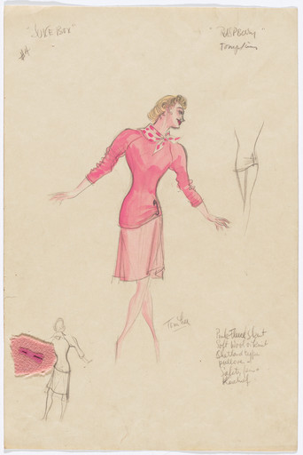 Raspberry. Costume design for the ballet Juke-Box