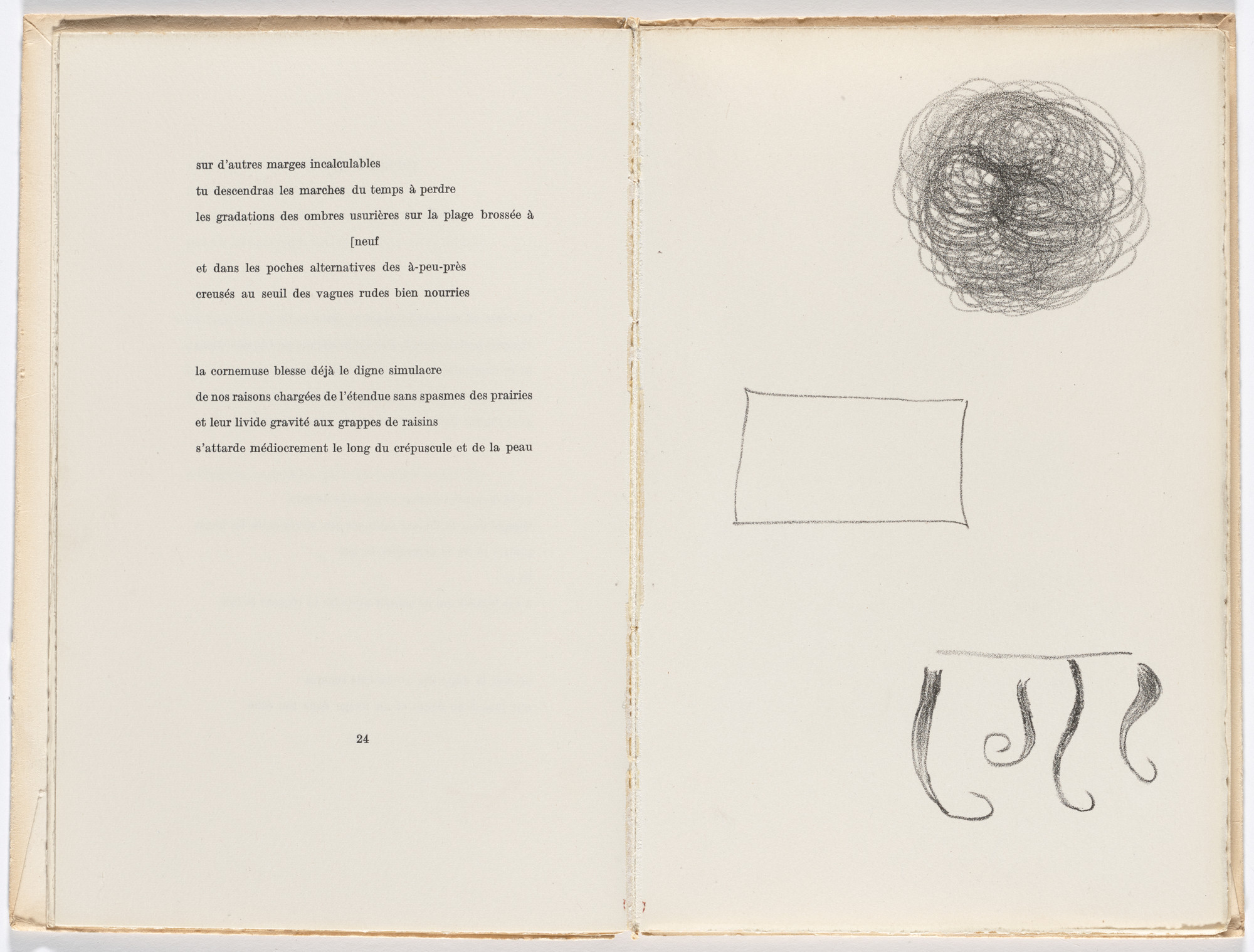 Joan Miró. Plate (facing page 24) from L'Arbre des voyageurs (The Tree of Travelers)