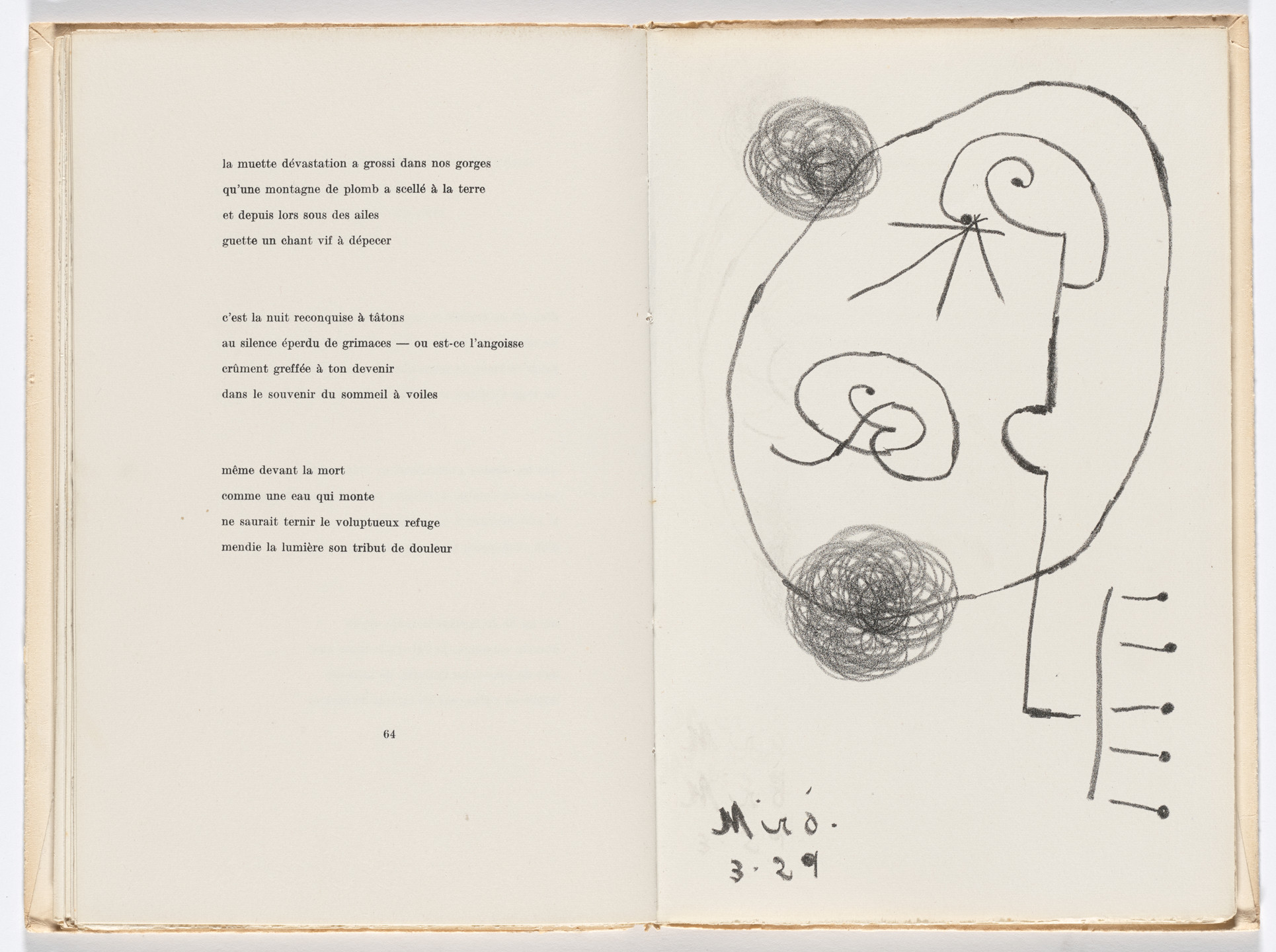 Joan Miró. Plate (facing page 64) from L'Arbre des voyageurs (The Tree of Travelers). 1929, published 1930