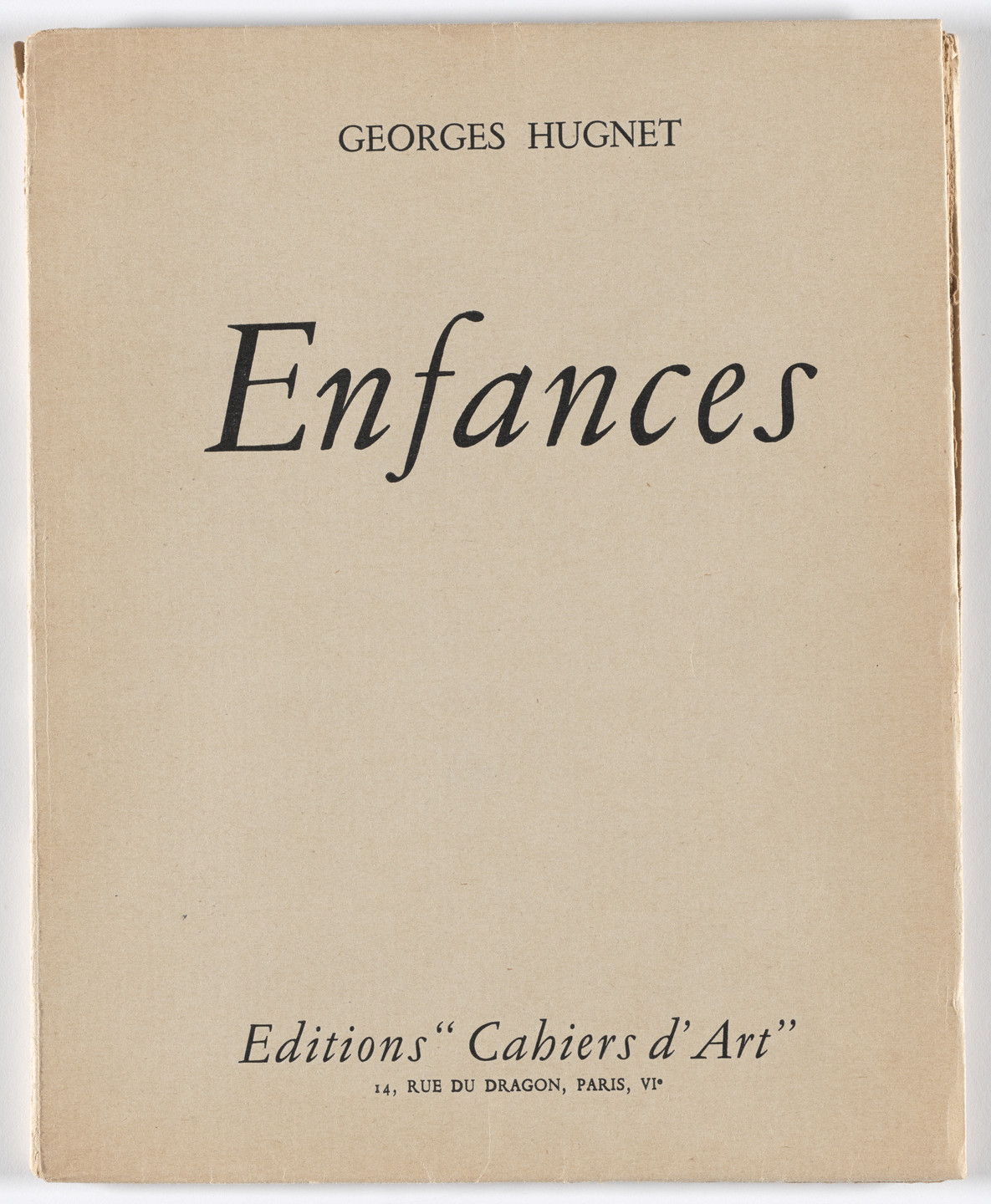 Joan Miró. Enfances (Childhoods). 1932–33, published 1933