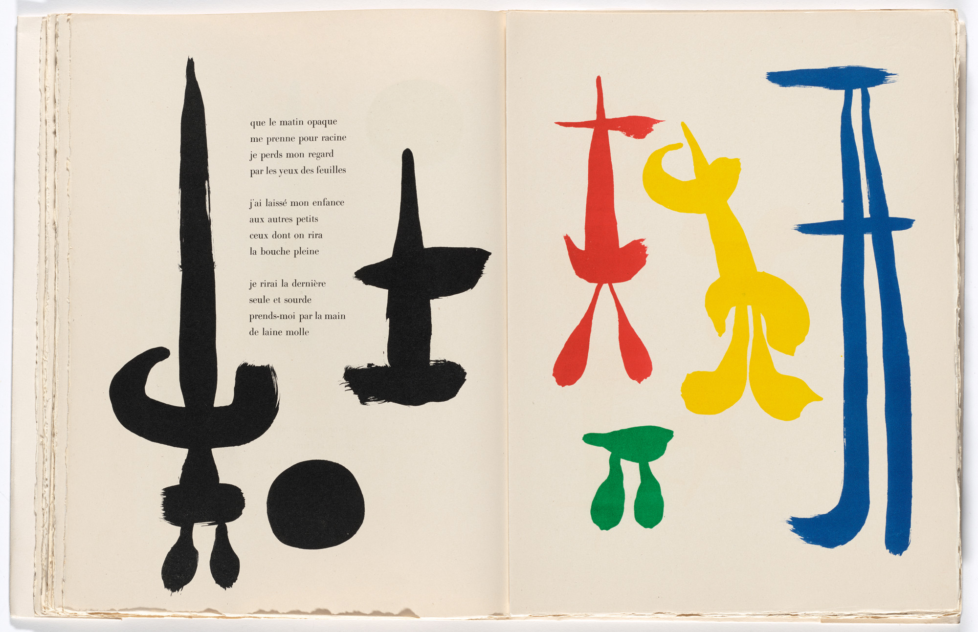 Joan Miró. In-text plate (page 24) from Parler seul (Speaking Alone)