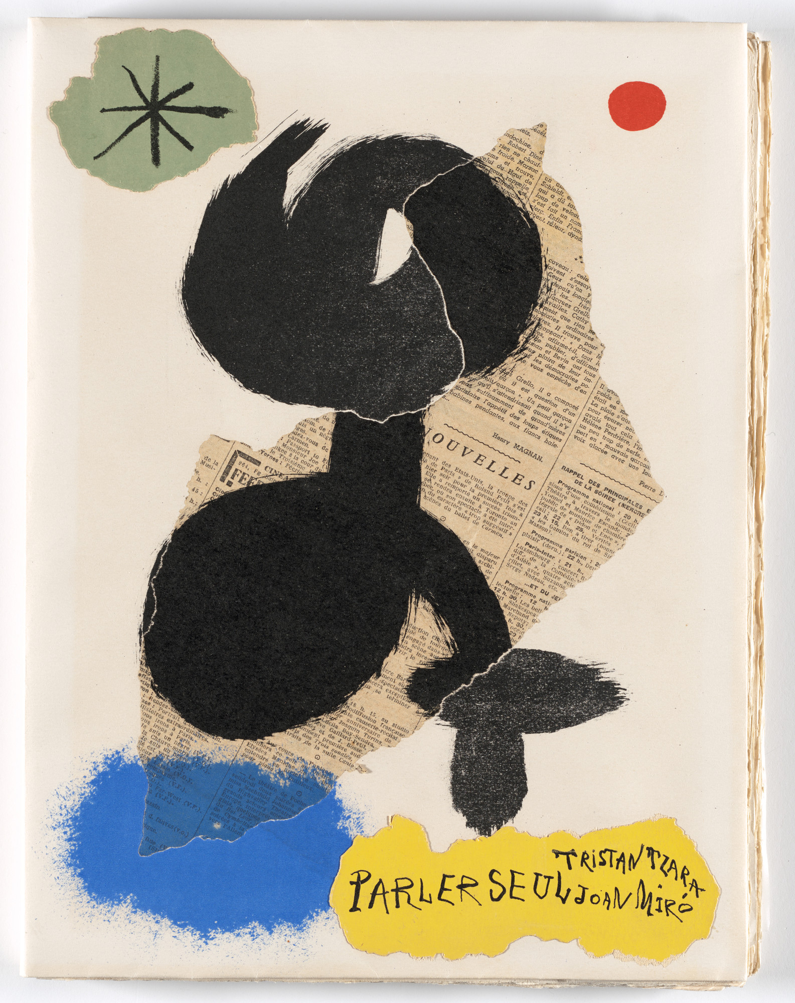 Joan Miró. Wrapper front from Parler seul (Speaking Alone)