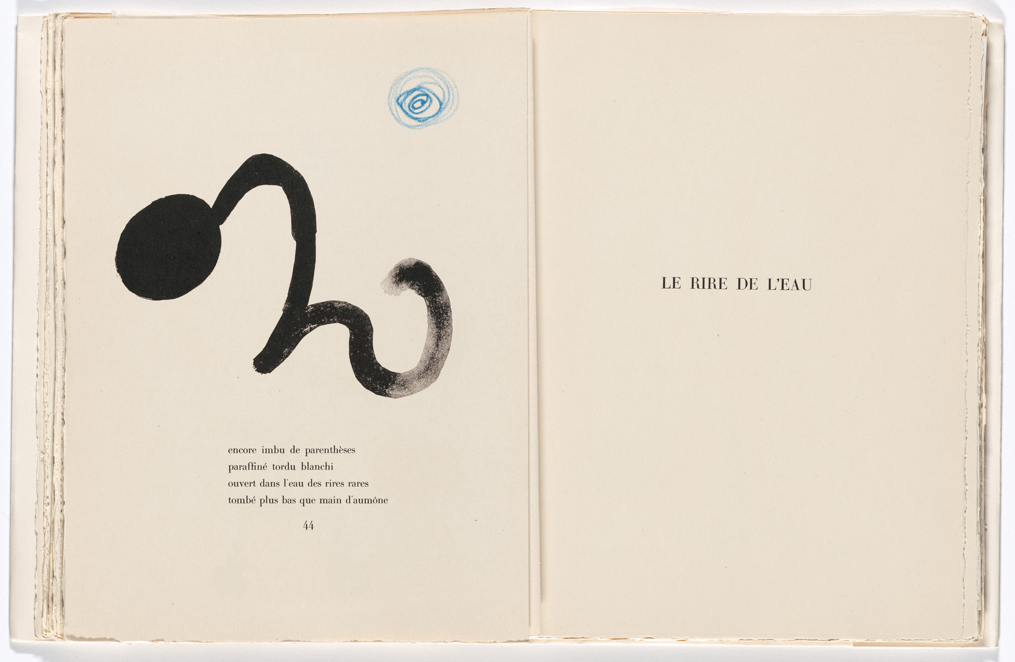 Joan Miró. Tailpiece (page 44) from Parler seul (Speaking Alone)