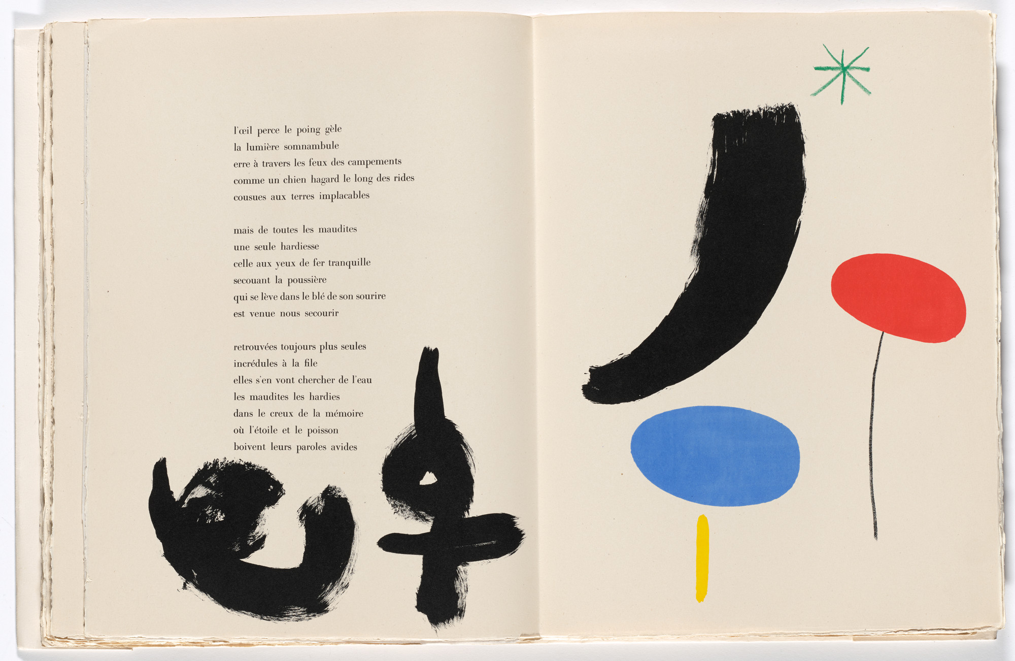 Joan Miró. Tailpiece (page 50) from Parler seul (Speaking Alone)