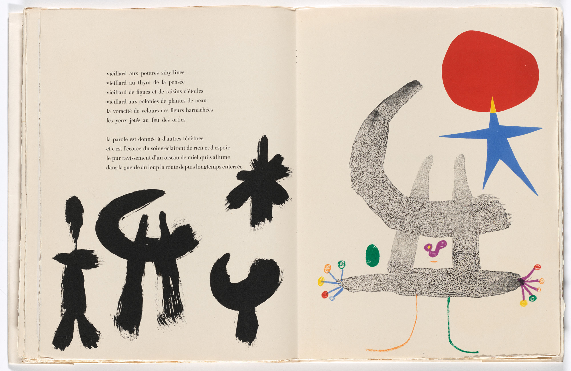 Joan Miró. Tailpiece (page 58) from Parler seul (Speaking Alone)