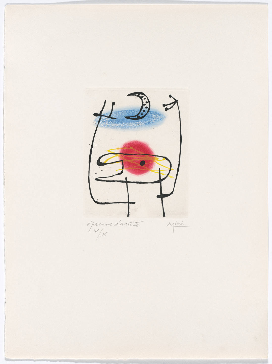 Joan Miró. Plate III from The Ring of Dawn Suite (Suite la bague d&#39;aurore). 1957