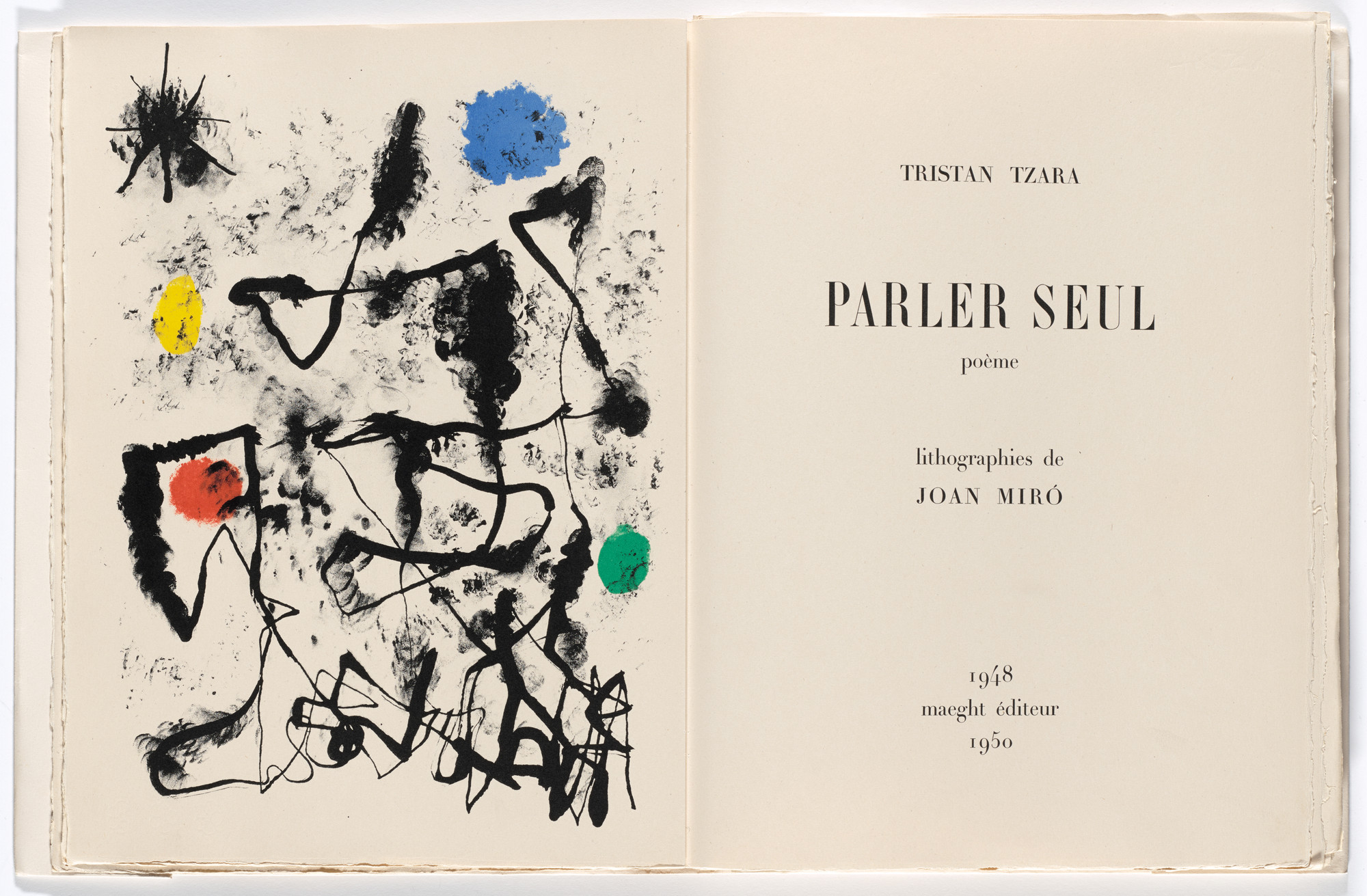 Joan Miró. Parler seul (Speaking Alone). 1948–50, published 1950