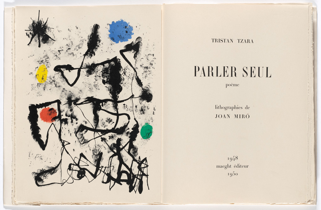 Frontispiece from Parler seul (Speaking Alone)