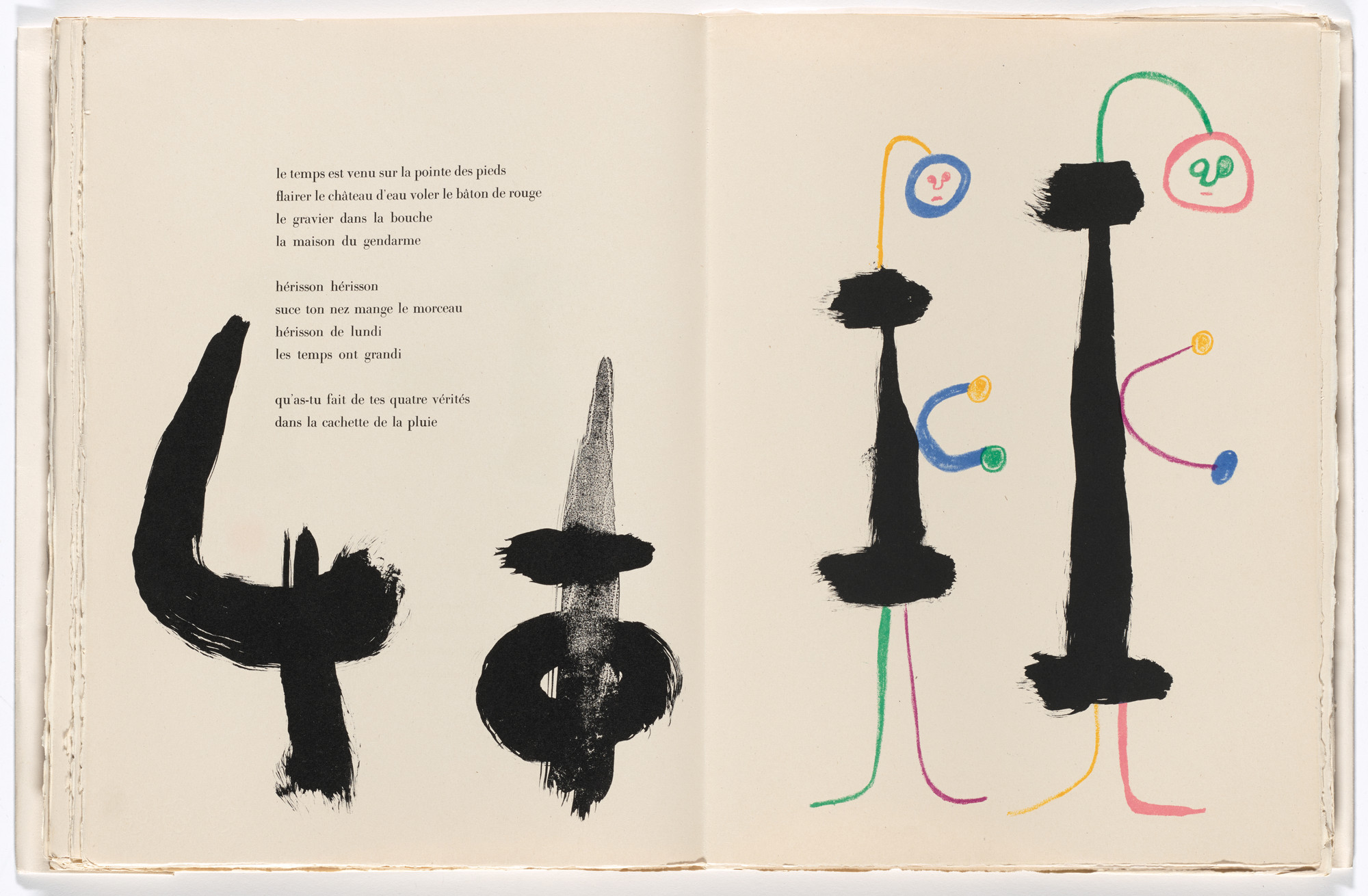 Joan Miró. In-text plate (page 66) from Parler seul (Speaking Alone)