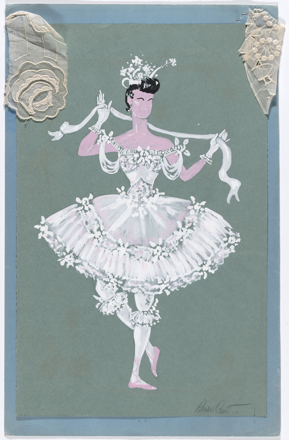 Alvin Colt. Costume design for the ballet Charade (or The Debutante). 1939