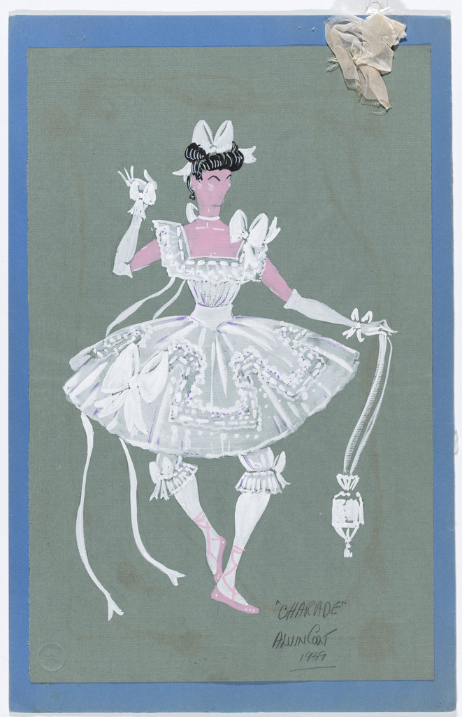 Costume design for the ballet Charade (or The Debutante)