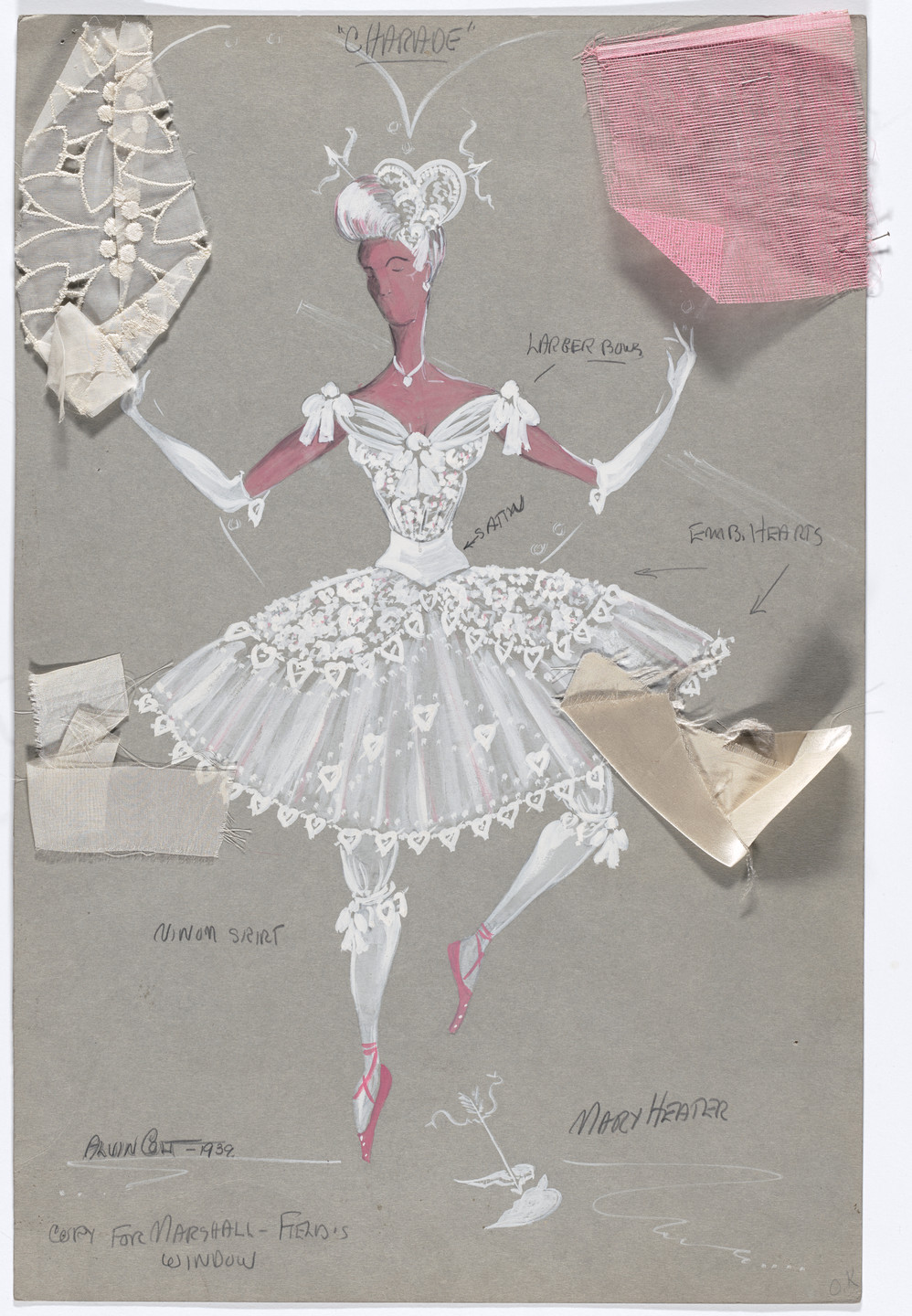 Alvin Colt. Costume design for the ballet Charade (or The Debutante). 1939