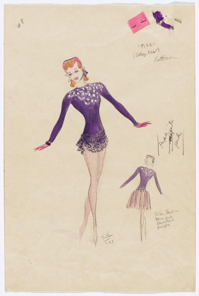 Fizz. Costume design for the ballet Juke-Box