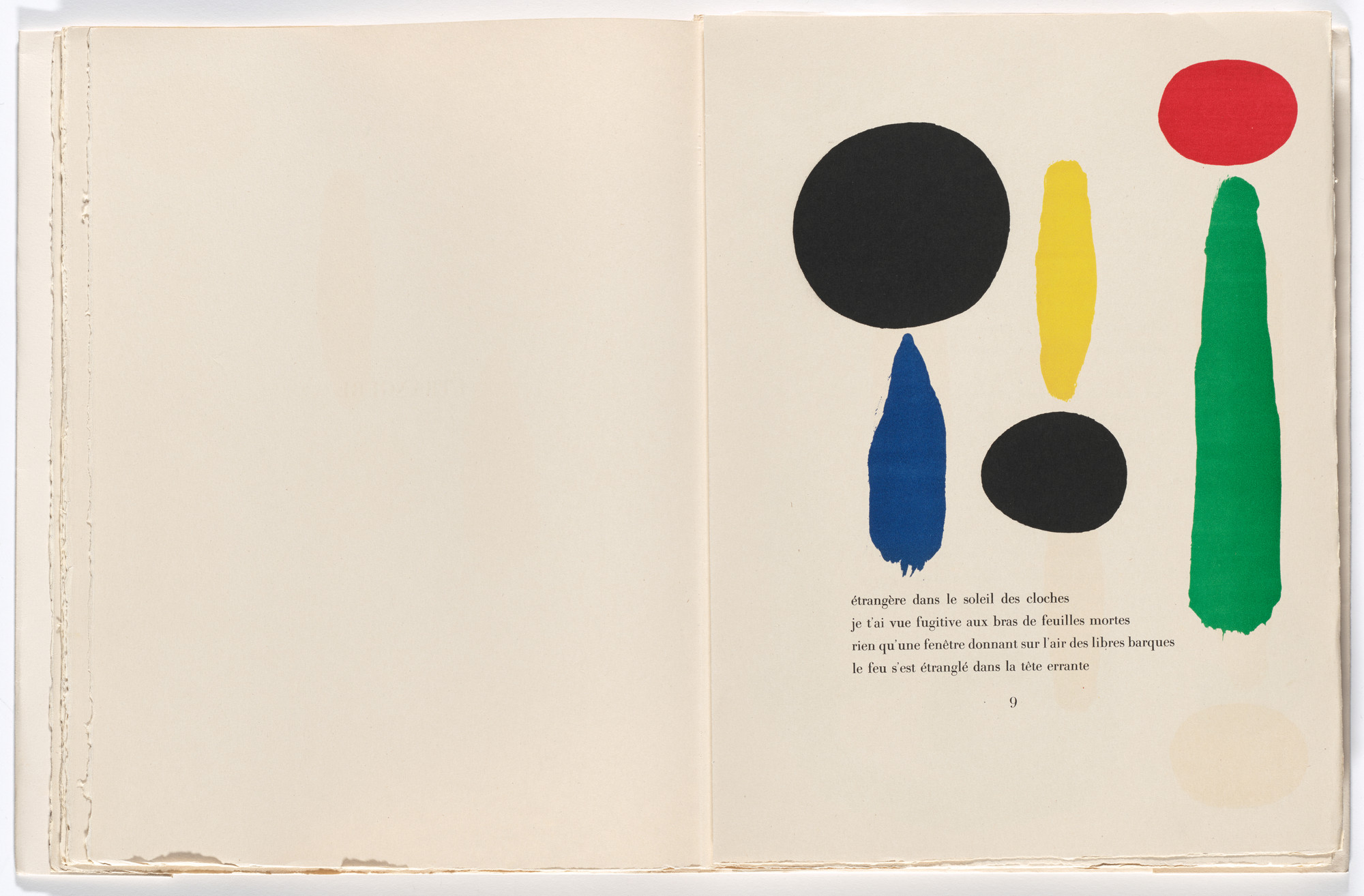 Joan Miró. Headpiece (page 9) from Parler seul (Speaking Alone)