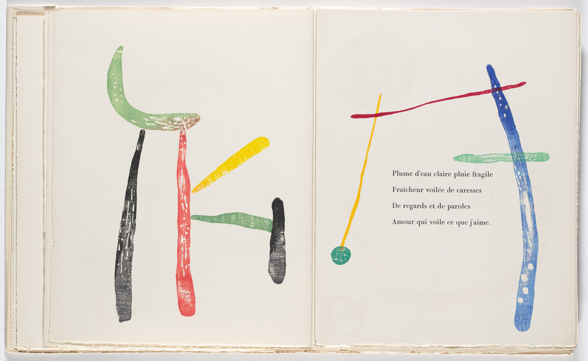 Joan Miró. In-text plate (folio 15) from À toute épreuve (Proof Against All)