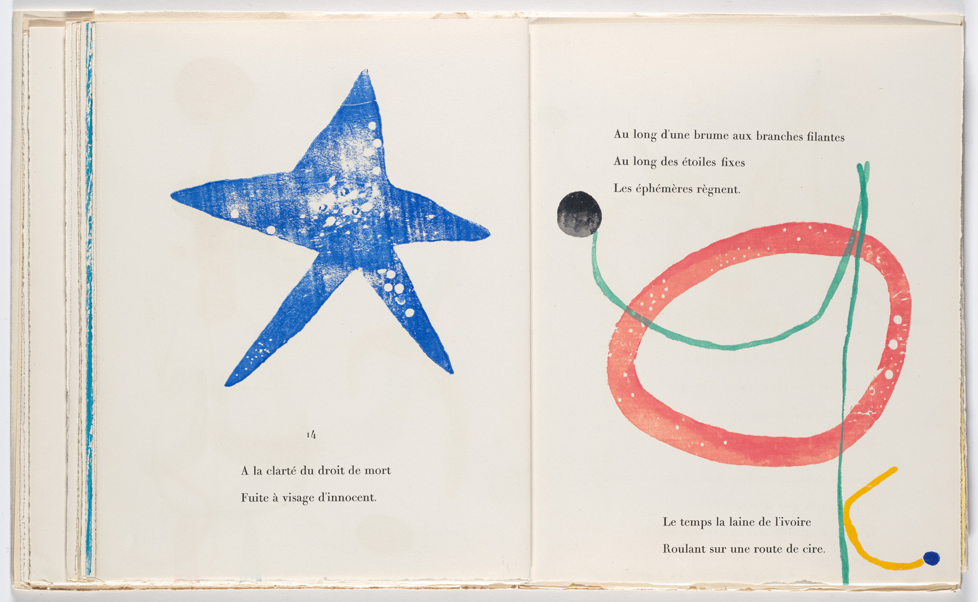 Joan Miró. In-text plate (folio 26) from À toute épreuve (Proof Against All)