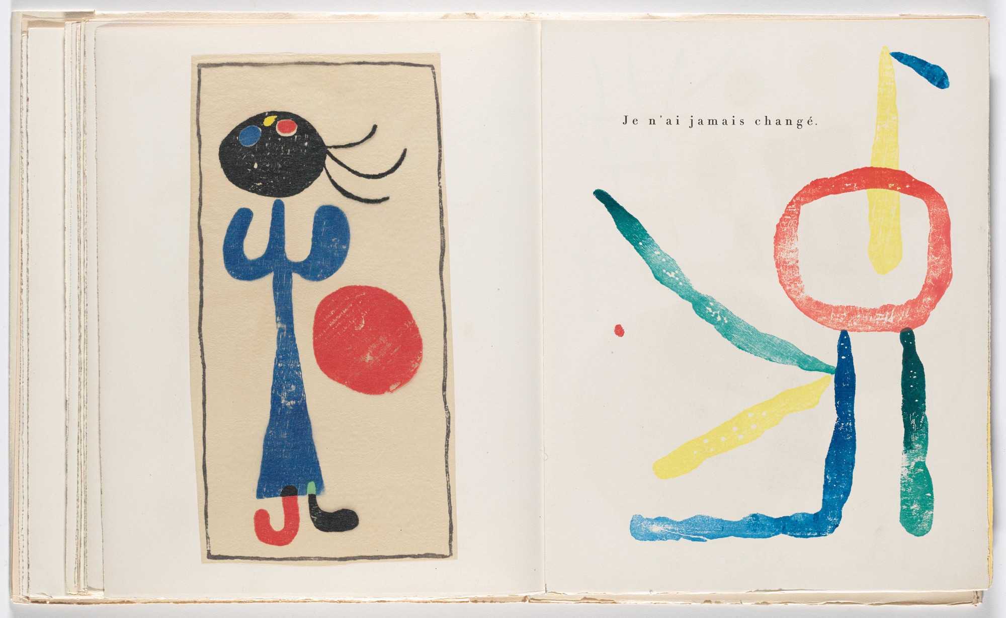 Joan Miró. Plate (folio 27 verso) from À toute épreuve (Proof