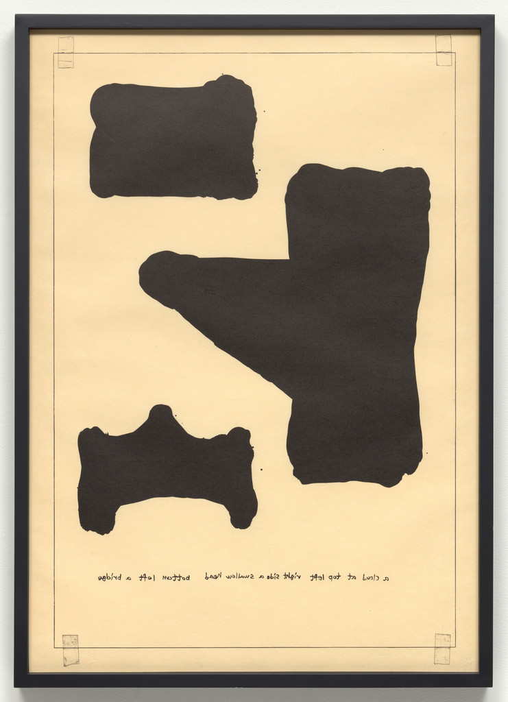 Untitled (A Cloud at the Top Left, Right Side a Swallow Head, Bottom Left a Bridge) from an untitled series