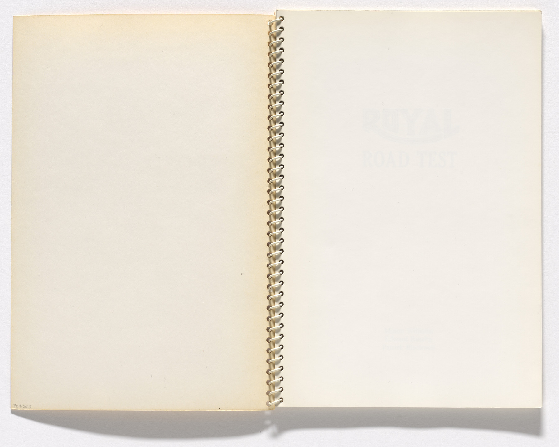 Edward Ruscha, Mason Williams, Patrick Blackwell. Royal Road Test. 1967