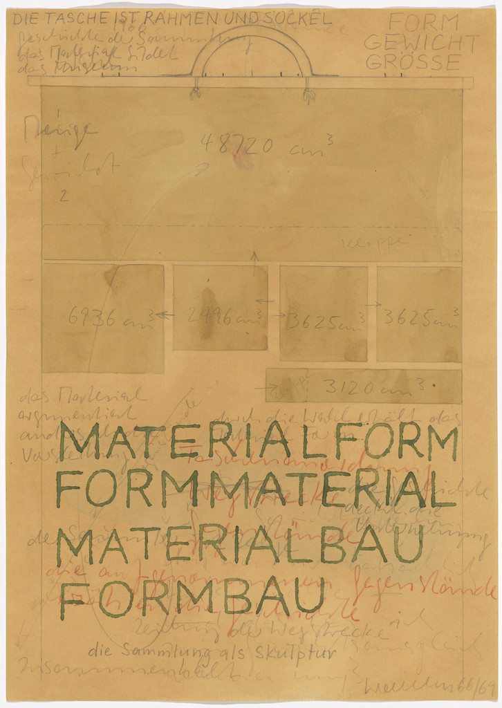 Die Sammlung als Skulptur (Werkzeichnung/Workdrawing)