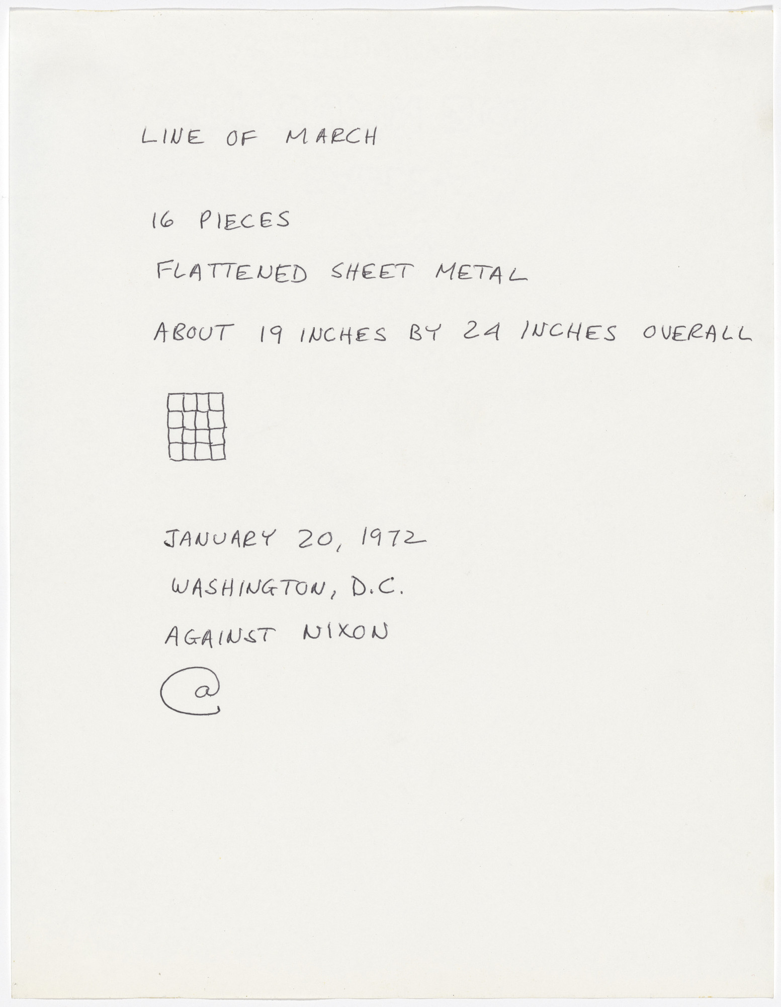 Carl Andre. Line of March