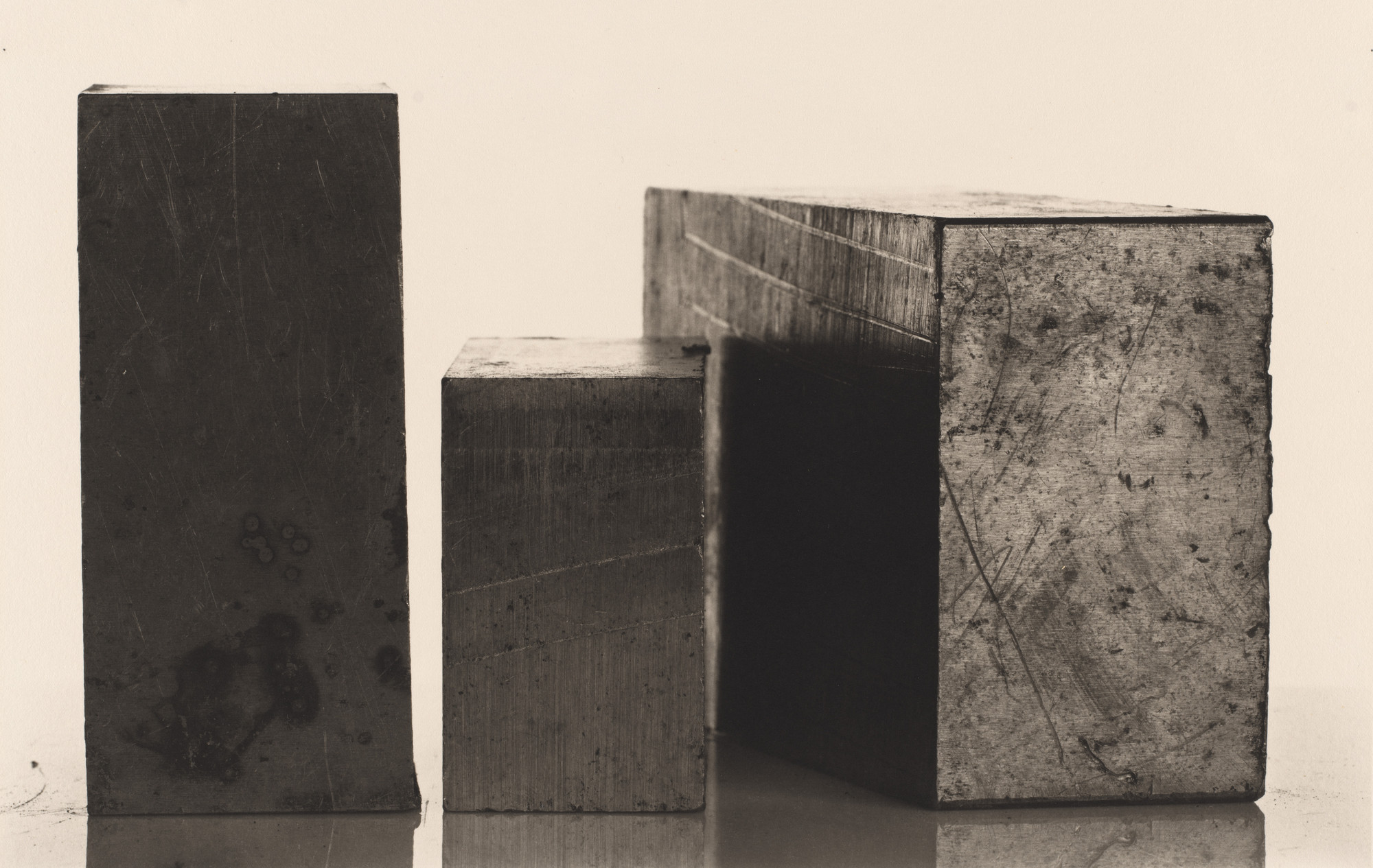 Irving Penn. Three Steel Blocks, New York. 1980 | MoMA
