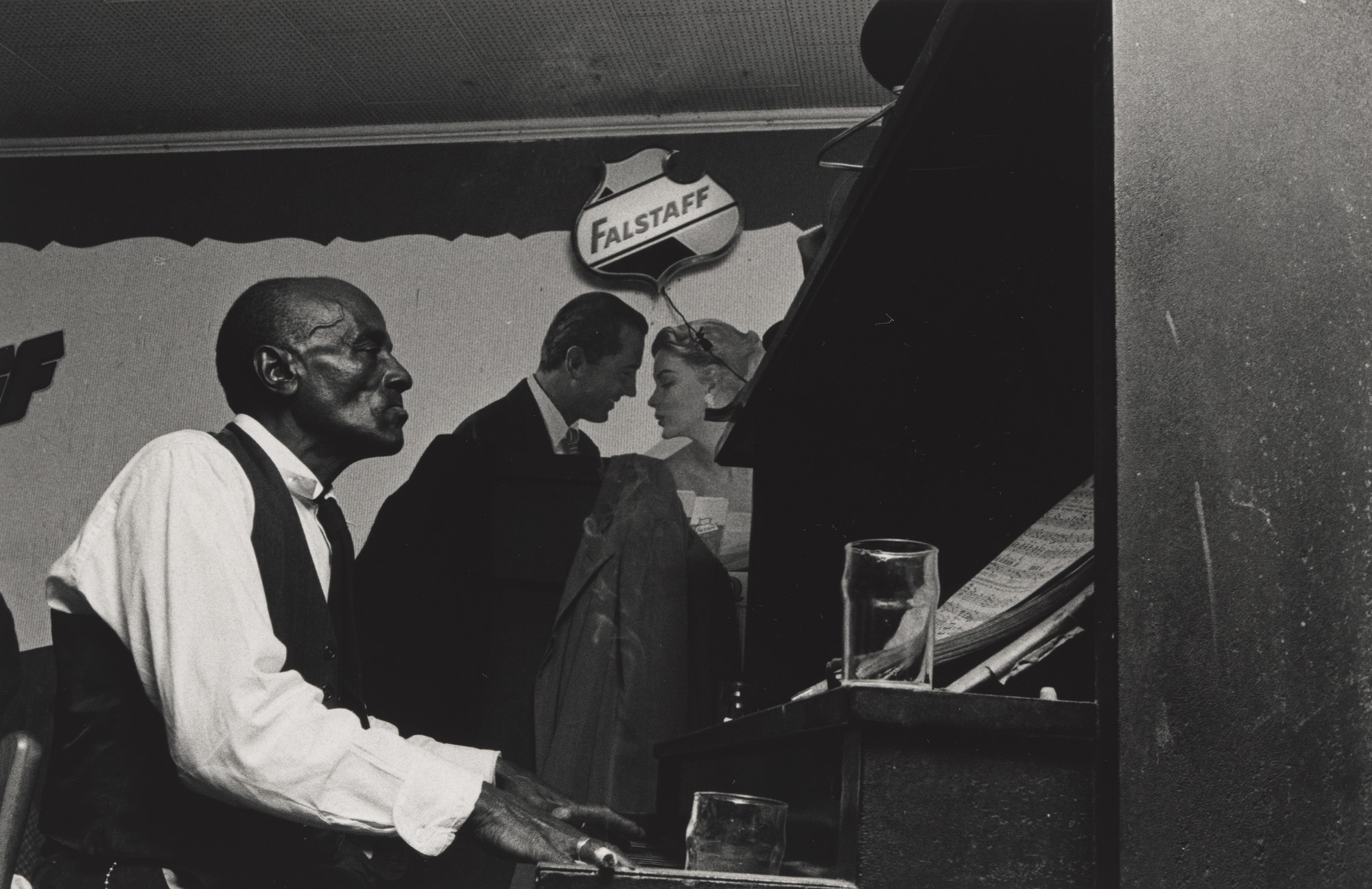 Lee Friedlander. Joe James at Westwego Fireman's Hall.  Westwego, Louisiana