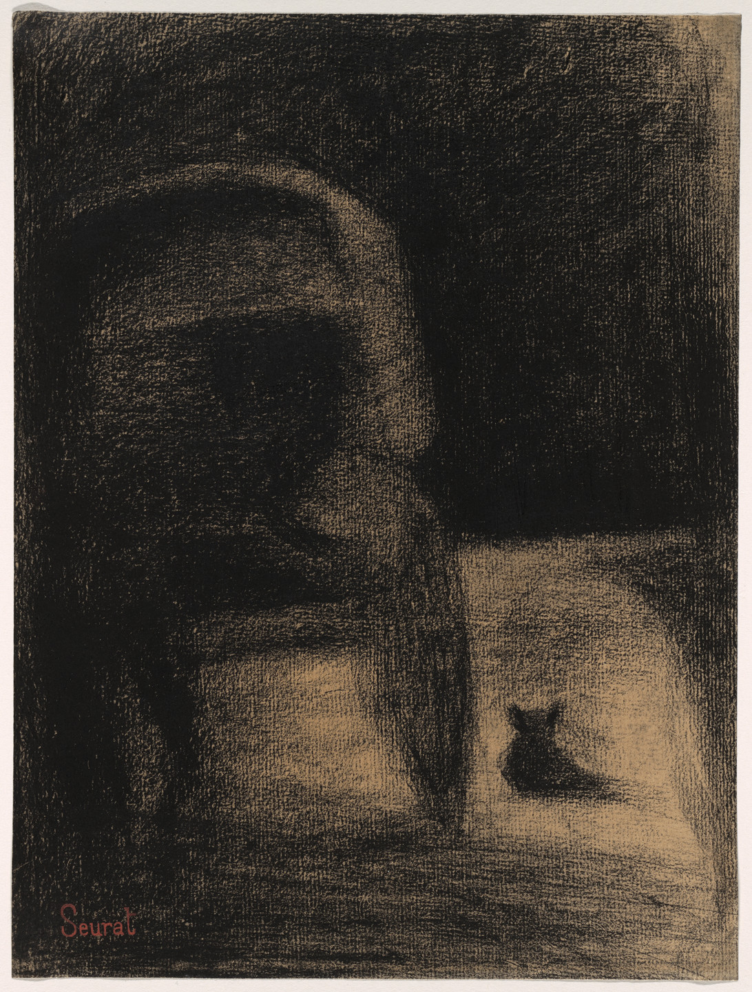 Georges-Pierre Seurat. Carriage and Dog (La Carriole et le chien). c. 1882–84