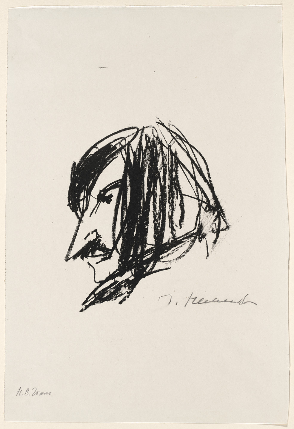 Gerda Mikhailova Nemenova. Portrait of Gogol. c. 1960