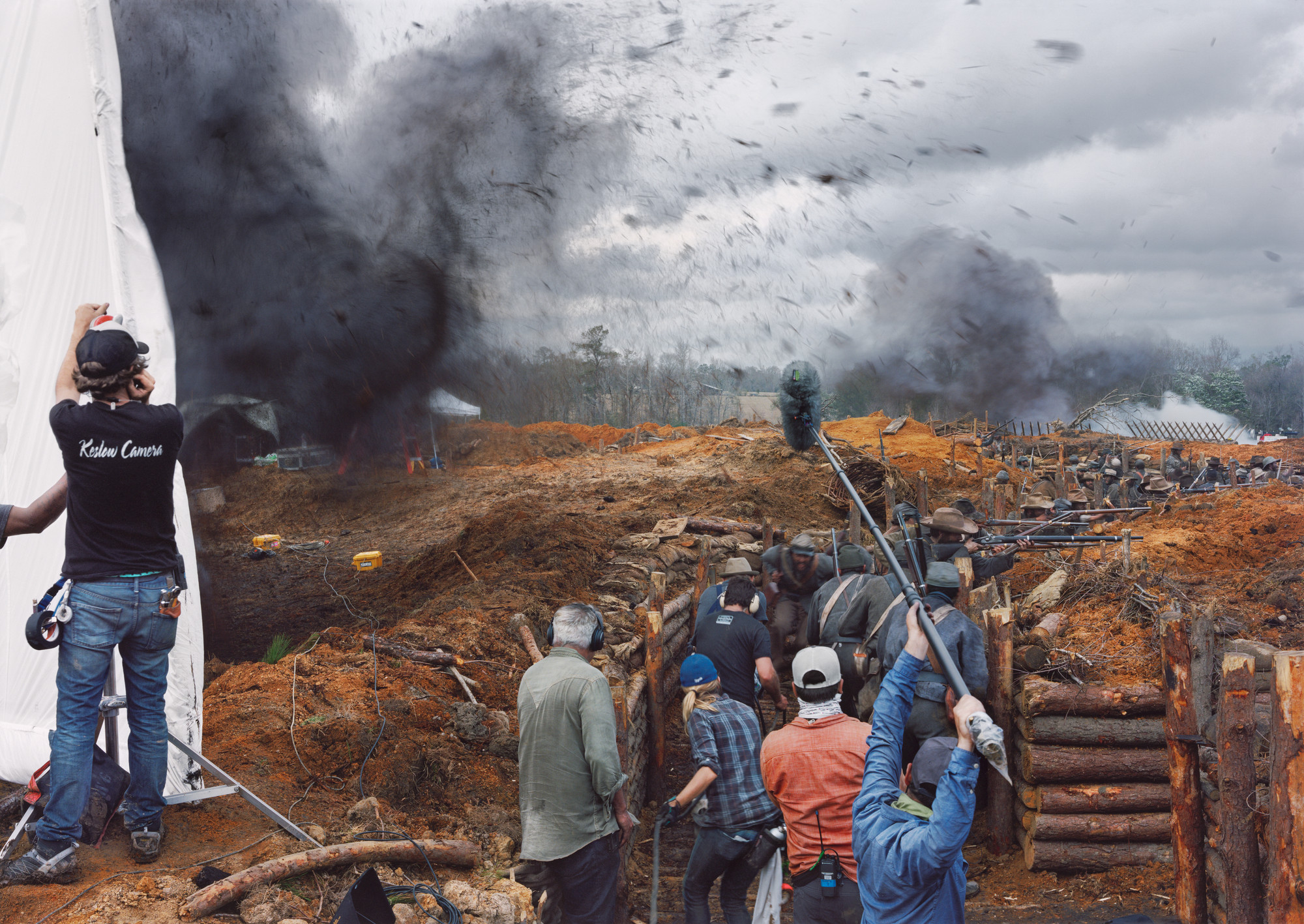An-My Lê. Film Set (&#34;Free State of Jones&#34;), Battle of Corinth, Bush, Louisiana. 2015