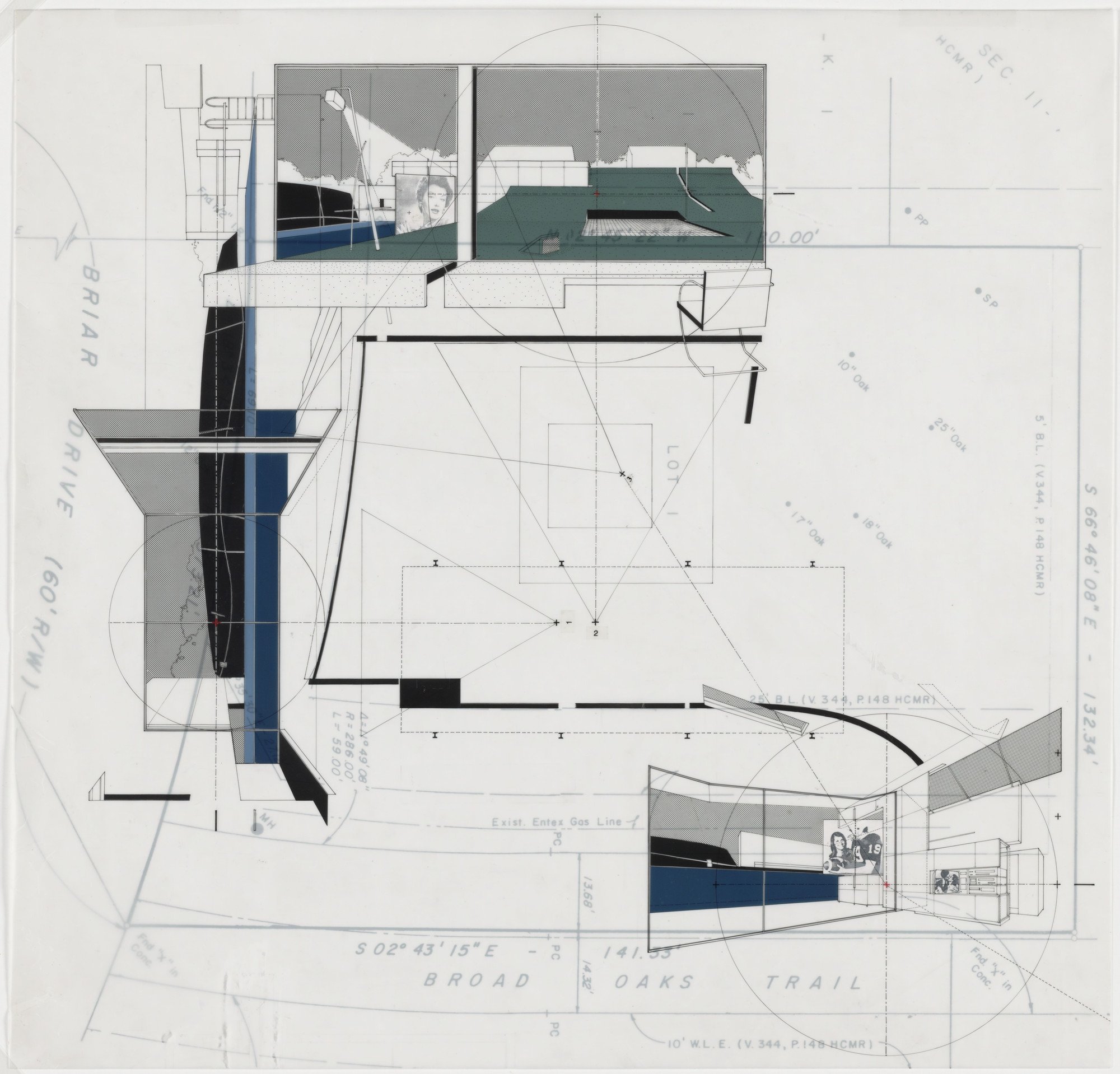 Joel Sanders Kyle Residence Houston Texas Plan And Perspective 1995 Moma