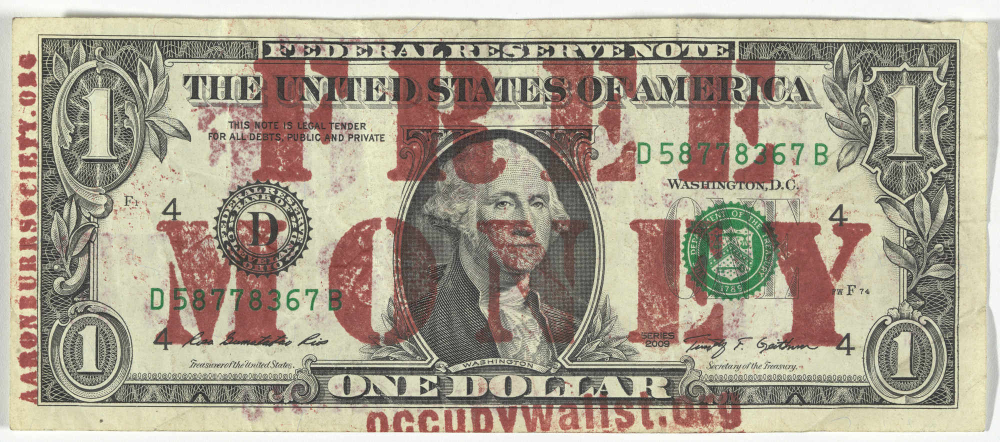 Aaron Burr Society, Jim Costanzo. Free Money Movement. 2009-ongoing
