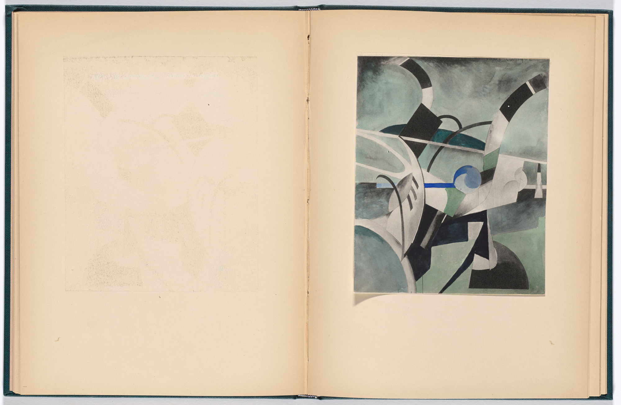 Francis Picabia. Reproduction of Force Comique (following page 20) from Monographie Francis Picabia ( Francis Picabia Monograph )