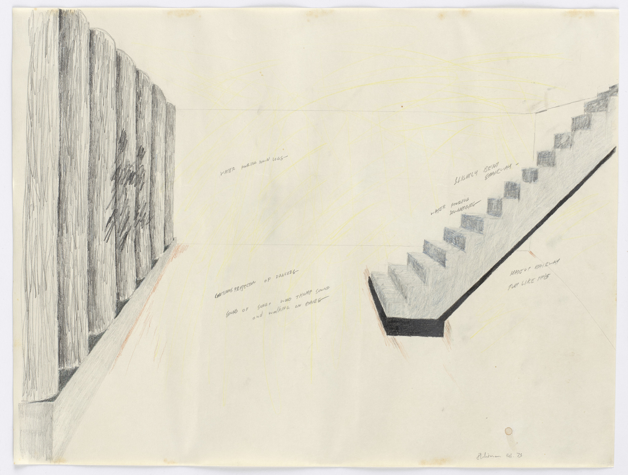Robert Whitman. Study for Stairs