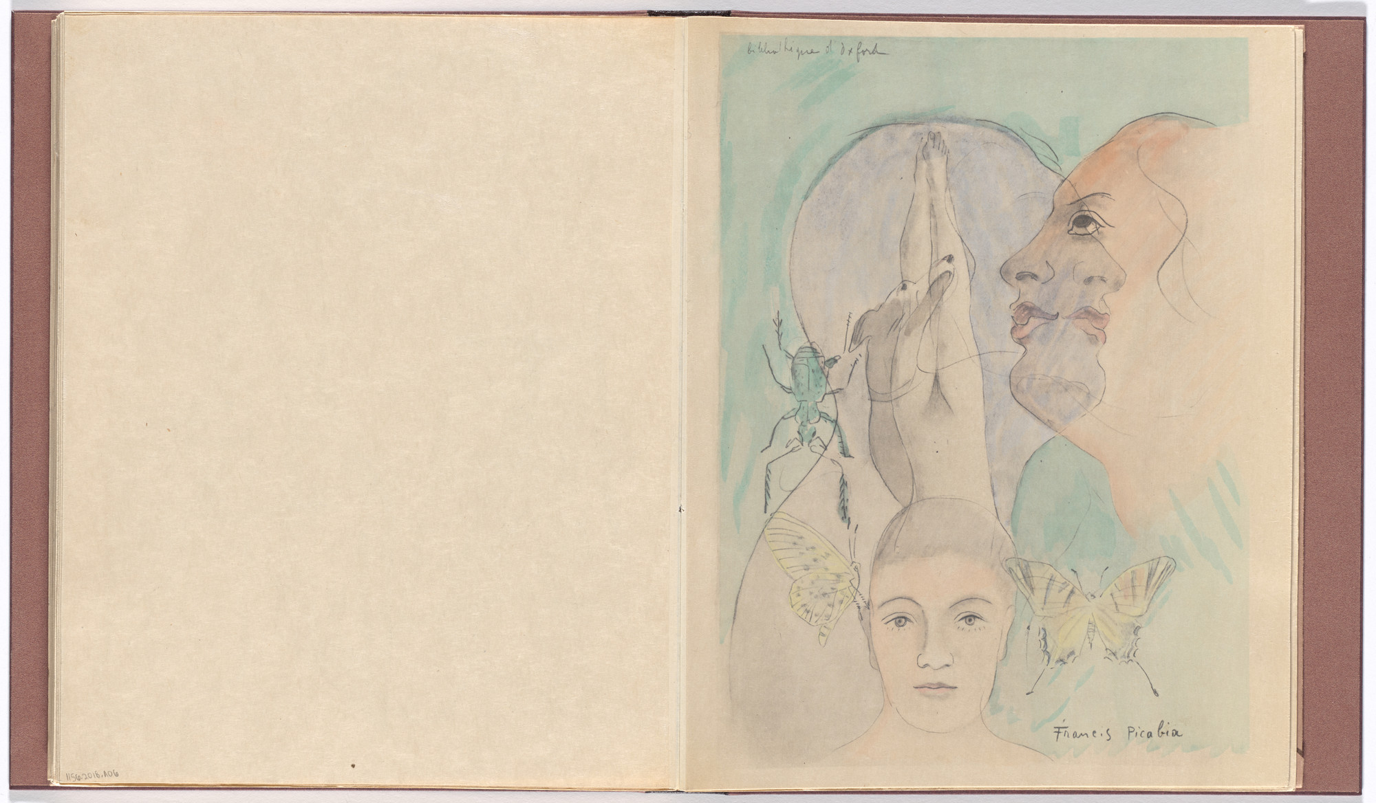 Francis Picabia. Bibliothèque d'Oxford ( Library of Oxford ) from Le Peseur d'âmes ( The Weigher of Souls )