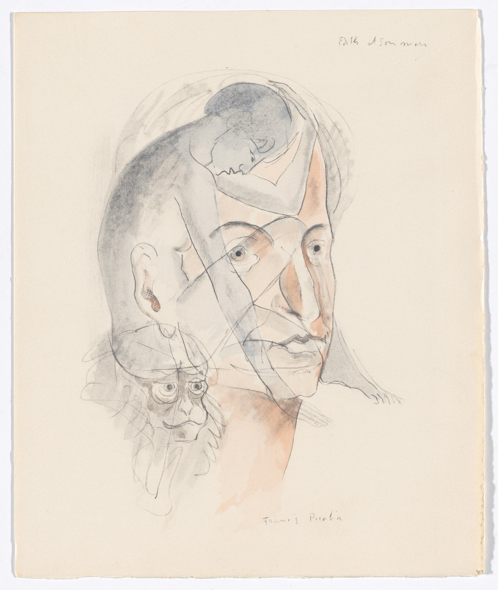 Francis Picabia. Duplicate of Edith et son mari ( Edith and Her Husband ) from Le Peseur d'âmes ( The Weigher of Souls )