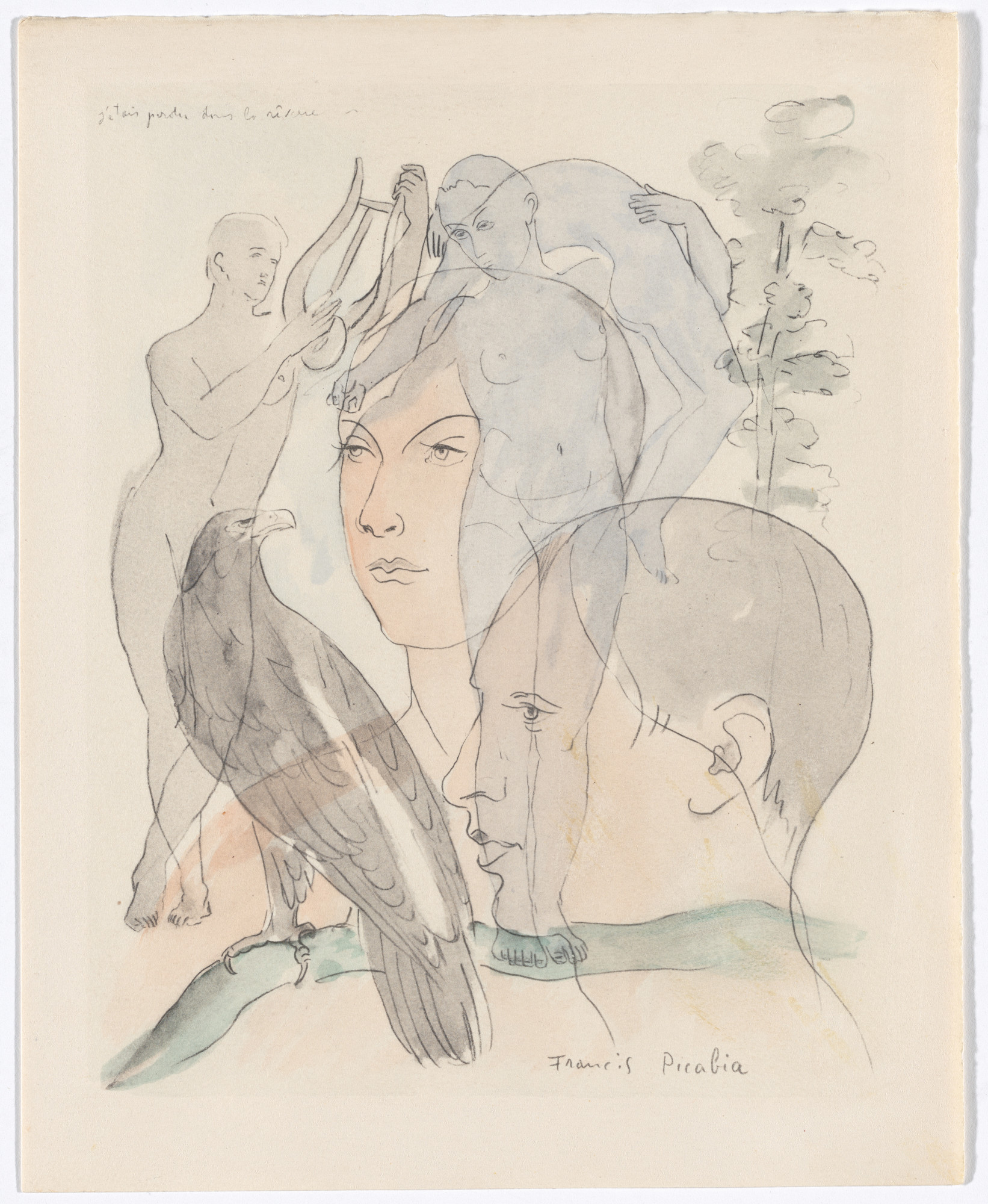 Francis Picabia. Duplicate of J'étais perdu dans la rêverie ( I Was Lost in the Reverie ) from Le Peseur d'âmes ( The Weigher of Souls )